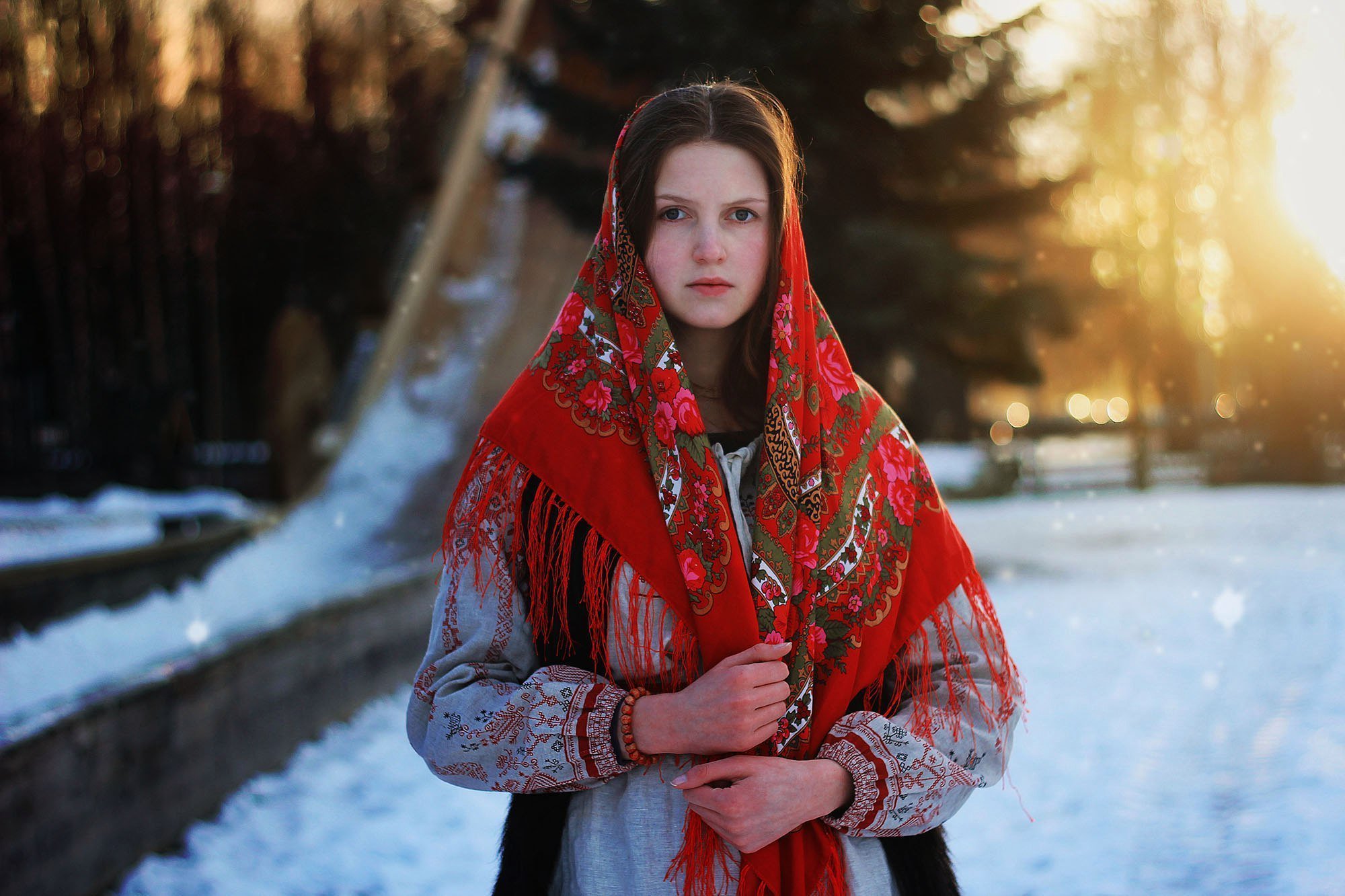 Girls in Slavic costumes in Merath