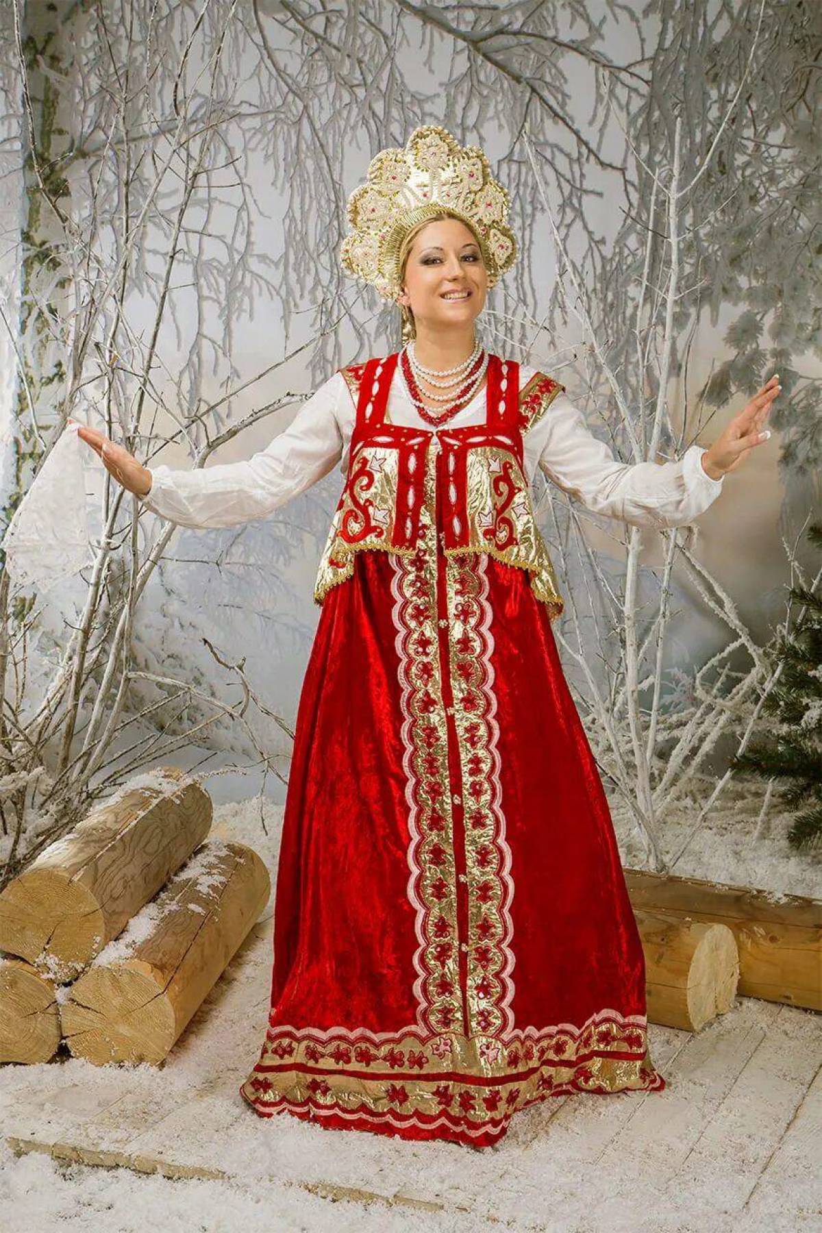 Girls in Slavic costumes in Merath