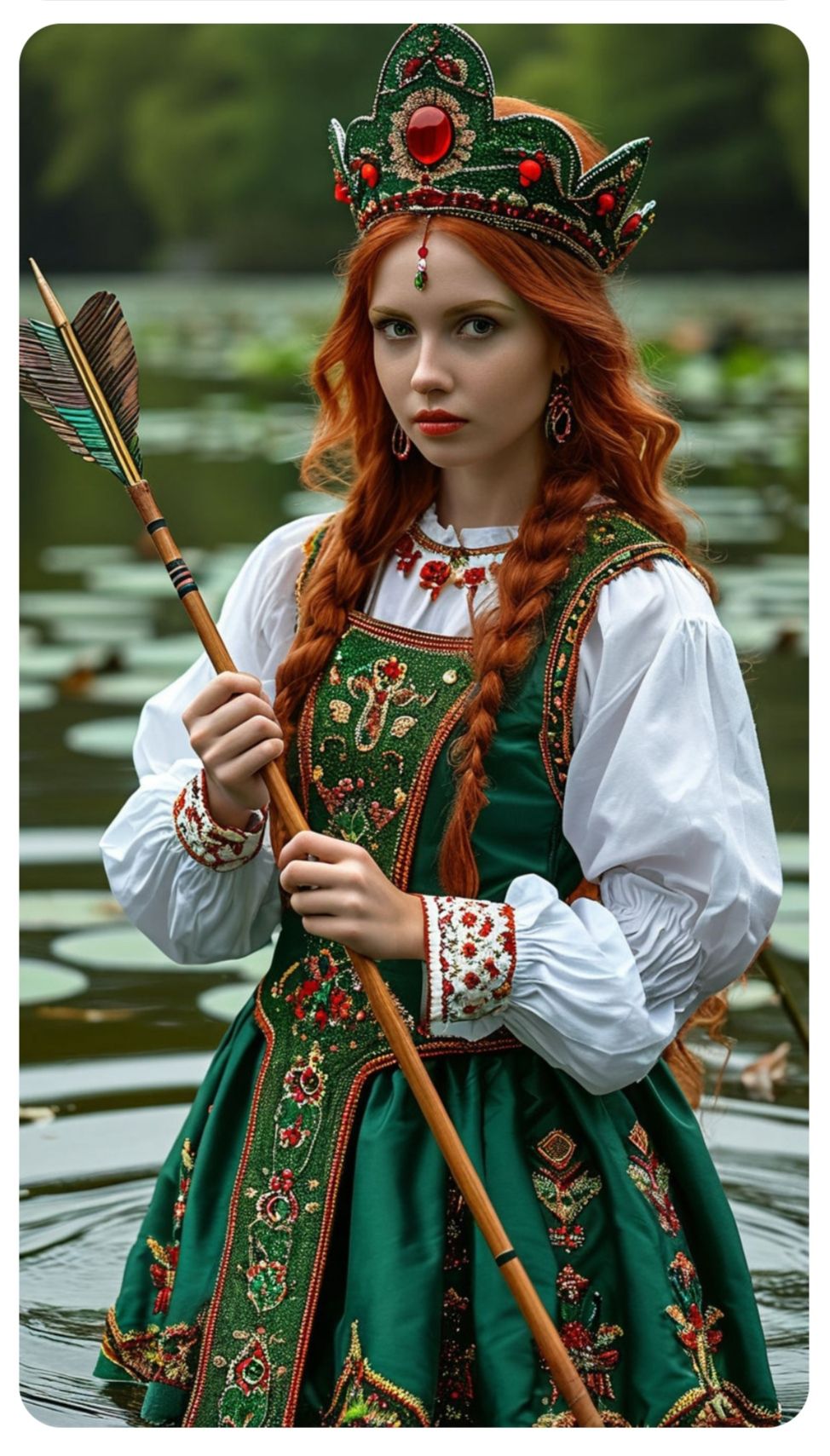 Nude girl Girls in Slavic costumes in Merath